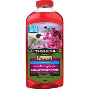 Pennington Natural Springs Hummingbird Food, Liquid Concentrate Nectar, 16 oz