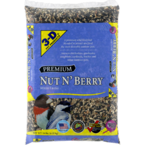 3-D Pet Products Premium Nut N’ Berry Blend Wild Bird Food, 14 lb.