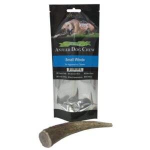 Deluxe Naturals Elk Antler Dog Chew Single Pack, Small Whole Antler