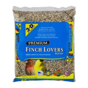 3-D Pet Products Premium Finch Lovers Blend Wild Bird Food, 5 lb.