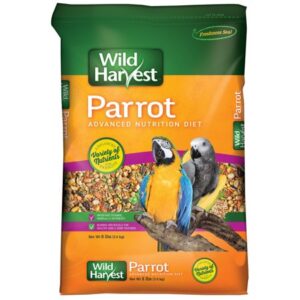 Wild Harvest Parrot Advanced Nutrition Diet Dry Bird Food, 8 lbs