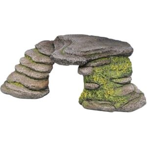 Penn-Plax Reptology Shale Scape Step Ledge – Decorative Resin for Aquariums & Terrariums – Great for Reptiles, Amphibians, and Fish – Small