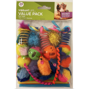 Vibrant Life 24 Piece Value Pack Cat Toys