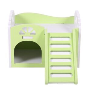 VBESTLIFE Pet House Guinea Pig House,3Colors Pet Hamster Rat Small Animal Castle Sleeping House Nest Exercise Toy