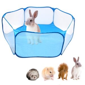 Animals Tent – Small Animal Playpen Portable Pet Cage Tent Playpen for Guinea Pig, Rabbits, Hamster, Chinchillas and Hedgehogs