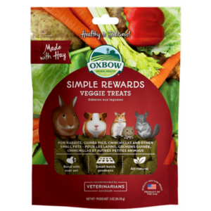 Oxbow Simple Rewards Small Animal Treats, Veggie, 2 oz.