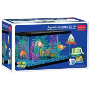 Aqua Culture 10-Gallon Glass Aquarium Starter Kit with LED Lighting