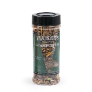 Fluker’s Freeze-Dried Grasshoppers Reptile Turtle Snake Lizard Food, 1 Oz