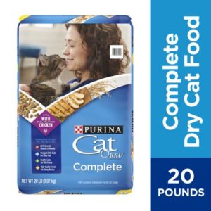 Purina Cat Chow Complete High Protein Cat Food, Chicken Recipe, 20 lb. Bag