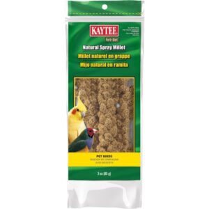 Kaytee Forti-Diet Spray Millet, 3 oz, Treat for Pet Birds