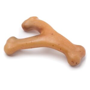 Benebone Real Chicken Durable Wishbone Dog Chew Toy, Small