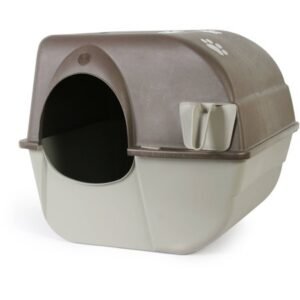 Omega Paw Roll ‘N Clean Self Cleaning Cat Litter Box, Large