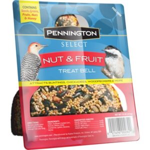 Pennington Nut and Fruit Treat Bell, Wild Bird Feed and Seed, 15 oz