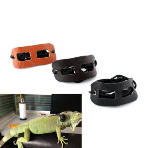 Adjustable Leather Reptile Lizard Harness Leash for Pet Small Animal