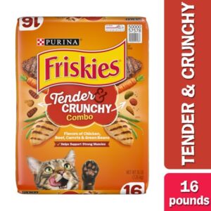 Friskies Dry Cat Food, Tender & Crunchy Combo, 16 lb. Bag