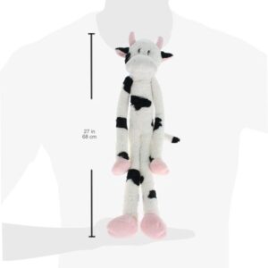 Multipet Swingin’ Slevins Cow Plush Dog Toy, Extra Long, Extra Squeakers