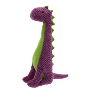 Play365 Dog Toys, Jurassic Cord Crew Massospondylus, Purple, Large