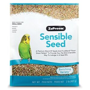 Zupreem Sensible Seed Small Bird Recipe Dry Bird Food, 2 Lb