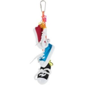A&E Happy Beaks, Sneakers on a Line Bird Toy