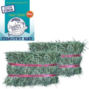 Grandpa’s Best Timothy Hay Mini Bale for Small Animals – 10lb