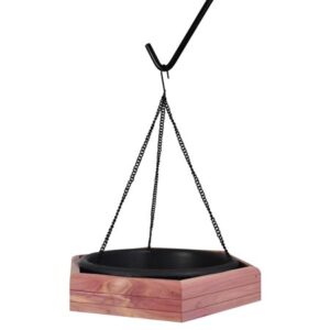 Pennington Red Cedar 2 in 1 Wild Bird Bath and Wild Bird Feeder, 4 lb. Capacity