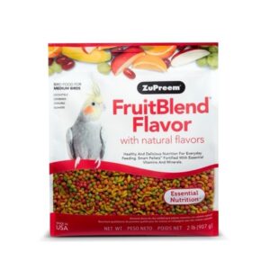 ZuPreem FruitBlend Flavor Food with Natural Flavors for Medium Birds, 2 lbs.