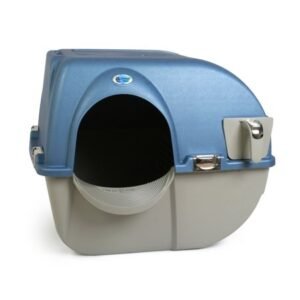 Omega Paw Premium Roll ‘n Clean Self Cleaning Cat Litter Box, Large
