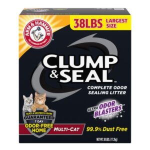 Arm & Hammer Clump & Seal Litter, Multi-Cat Litter 38 lb.