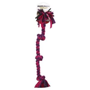 Mammoth Flossy Chews 4 Knot Rope Tug Dog Toy, Large, 27″