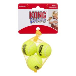 KONG Airdog Squeaker Ball Dog Toy, X-Small, 3 Count