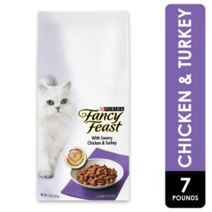 Fancy Feast Dry Cat Food, With Savory Chicken & Turkey, 7 lb. Bag