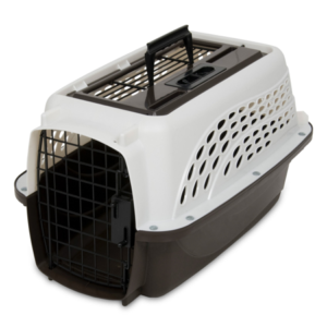 Petmate Double Door Top Load Pet Kennel, White, 19″L