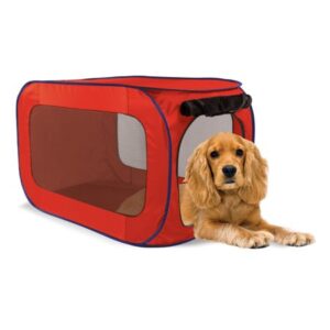 SportPet Pop-Open Large Travel Dog Kennel ( Color May Vary )