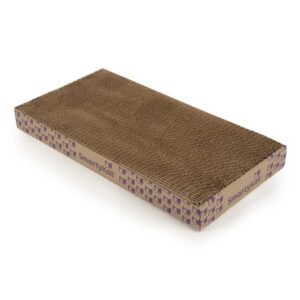 SmartyKat Super Scratcher+ Double Wide with Catnip Infusion Technology Corrugate Cat Scratch Pad, Durable & Reversible