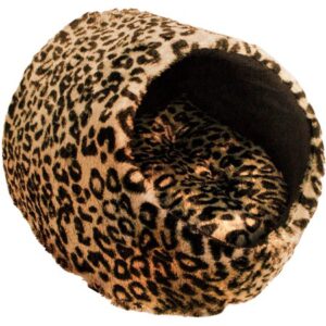 Downtown Pet Supply Cat Cave House and Kitty Bed, Extremely Cozy and Warm Mat, Beige