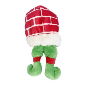 Christmas Plush Interactive Dog Squeaky Toys Xmas Gift for Small Medium Large Pet Included Ginger Man Reindeer Santa Claus