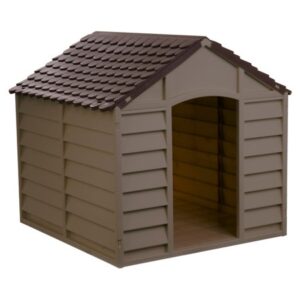 Starplast Dog House for Small Dogs, Mocha