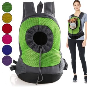 Gonex Pet Backpack Carrier Bleathable Mesh Dog Shoulder Bag Cat Chest Bag,6 Colors,S/L