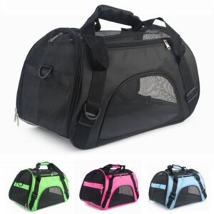 Dog Bags Portable Dog Carrier Bag Mesh Breathable Carrier Bags for Small Medium Dogs Foldable Cats Handbag Travel Pet Bag Transport Bag