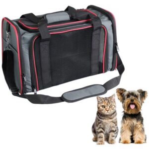 GOOPAWS Soft-Sided Pet Travel Carrier, Airline Approved Dog & Cat Carrier Collapsible, Collapsible Kennel for Small Dogs Cats, Puppy