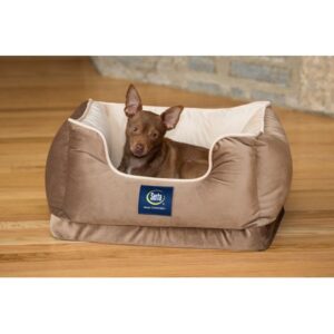 Serta Ortho Cuddler Pet Dog Bed, Medium, Brown