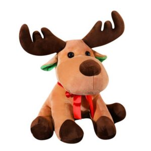 Younar 23cm, 35cm, 50cm Christmas Reindeer Elk Plush Doll, Lovely Cartoon Animal Stuffed Toys, Christmas Presents Kids Toys, Festival Home Party Decorations, Gifts for Children serviceable