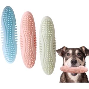 3Pack Puppy Rubber Chew Toys Puppy Teething Toys 2-8 Months Puppy Relieve Itching and Teeth Cleaning Dog Toys.