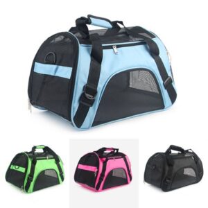 Dog Bags Portable Dog Carrier Bag Mesh Breathable Carrier Bags for Small Medium Dogs Foldable Cats Handbag Travel Pet Bag Transport Bag