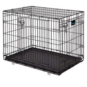 PETSWORLD Folding Dog Crate | Double Door| Folding Metal Dog Crates | 36 inch