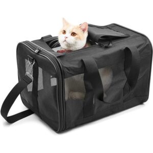 ScratchMe Pet Travel Carrier Soft Sided Portable Bag, Medium