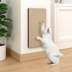 Way Basics Eco-friendly Wall Mount Scratch Pad Cat Scratcher, Espresso