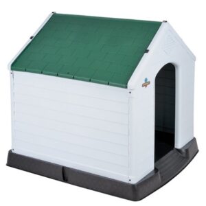 Confidence Fitness Dog Kennel, Outdoor, Green, Waterproof, Plastic, XL