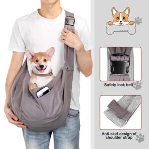 Ownpets Pet Carrier, Medium Size Cats Dogs Sling Carrier Bag for Daily Walk Outdoor Activity