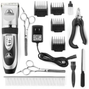 Pet Union Professional Dog Grooming Kit (Silver)